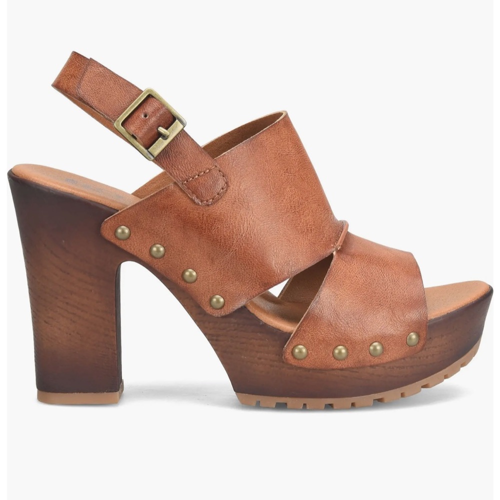Korks Kristin 4 “ heel 1” platform tan sandals - Picture 2 of 10
